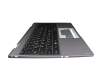 Teclado incl. topcase DE (alemán) negro/canaso con retroiluminacion original para Medion Akoya S14405/S14406 (YM14CM)