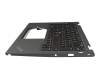 Teclado incl. topcase DE (alemán) negro/canaso con retroiluminacion y mouse stick (no WWAN) original para Lenovo ThinkPad Yoga X13 Gen 2 (20W8/20W9)