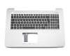 Teclado incl. topcase DE (alemán) negro/canaso original para Asus F756UJ