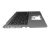 Teclado incl. topcase DE (alemán) negro/canaso original para Asus P1411CEA