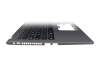 Teclado incl. topcase DE (alemán) negro/canaso original para Asus P1511CJA