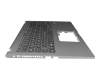 Teclado incl. topcase DE (alemán) negro/canaso original para Asus VivoBook 15 D515DA