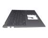 Teclado incl. topcase DE (alemán) negro/canaso original para Asus VivoBook F512DA
