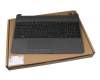 Teclado incl. topcase DE (alemán) negro/canaso original para HP 255 G8