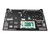 Teclado incl. topcase DE (alemán) negro/canaso original para Samsung Galaxy Book2 15 (NP750XED)