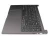 Teclado incl. topcase DE (alemán) negro/canaso original para Samsung Galaxy Book2 15 (NP750XED)