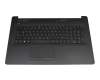 Teclado incl. topcase DE (alemán) negro/negro (PTP/DVD) para HP 17-ca3000