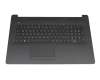 Teclado incl. topcase DE (alemán) negro/negro (TP/sin DVD) para HP 17-ca1000