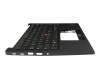 Teclado incl. topcase DE (alemán) negro/negro con mouse stick original para Lenovo ThinkPad E14 Gen 6 (21M7/21M8)