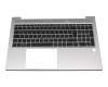 Teclado incl. topcase DE (alemán) negro/negro con mouse stick para HP 14-cf0000
