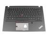 Teclado incl. topcase DE (alemán) negro/negro con mouse stick para Lenovo ThinkPad T490 (20N2/20N3)