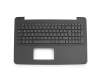 Teclado incl. topcase DE (alemán) negro/negro con patrón de panal original para Asus X555LP