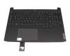 Teclado incl. topcase DE (alemán) negro/negro con retroiluminacion (BL Blanco) original para Lenovo IdeaPad Gaming 3-15ACH6 (82K2/82MJ)
