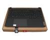 Teclado incl. topcase DE (alemán) negro/negro con retroiluminacion (BL RGB) original para Lenovo IdeaPad Gaming 3-15ACH6 (82K2/82MJ)