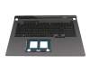 Teclado incl. topcase DE (alemán) negro/negro con retroiluminacion (RGB Per-Key) original para Asus ROG Strix G17 G713RW