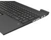 Teclado incl. topcase DE (alemán) negro/negro con retroiluminacion (tarjeta gráfica RTX) original para HP Envy 15-ep1000
