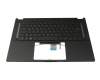 Teclado incl. topcase DE (alemán) negro/negro con retroiluminacion ONE ZONE RGB original para Asus ROG Flow X16 GV601VU