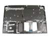 Teclado incl. topcase DE (alemán) negro/negro con retroiluminacion original para Acer Aspire 7 (A715-74G)