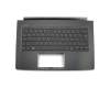 Teclado incl. topcase DE (alemán) negro/negro con retroiluminacion original para Acer Swift 5 (SF514-51)