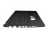 Teclado incl. topcase DE (alemán) negro/negro con retroiluminacion original para Acer TravelMate P2 (TMP215-53)