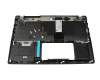 Teclado incl. topcase DE (alemán) negro/negro con retroiluminacion original para Acer TravelMate X3 (TMX3410-MG)