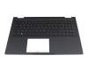 Teclado incl. topcase DE (alemán) negro/negro con retroiluminacion original para Asus B1502CBA