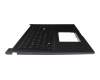 Teclado incl. topcase DE (alemán) negro/negro con retroiluminacion original para Asus F1704VA