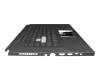 Teclado incl. topcase DE (alemán) negro/negro con retroiluminacion original para Asus FX516PC
