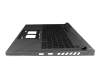 Teclado incl. topcase DE (alemán) negro/negro con retroiluminacion original para Asus G634JZ
