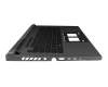Teclado incl. topcase DE (alemán) negro/negro con retroiluminacion original para Asus G634JZ