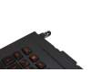 Teclado incl. topcase DE (alemán) negro/negro con retroiluminacion original para Asus ROG G751JY