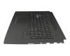 Teclado incl. topcase DE (alemán) negro/negro con retroiluminacion original para Asus ROG Strix GL703GS
