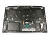 Teclado incl. topcase DE (alemán) negro/negro con retroiluminacion original para Asus ROG Strix SCAR II GL704GM