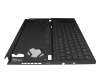 Teclado incl. topcase DE (alemán) negro/negro con retroiluminacion original para Asus ROG Zephyrus Duo 15 SE GX551QR