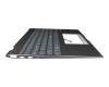 Teclado incl. topcase DE (alemán) negro/negro con retroiluminacion original para Asus ZenBook Flip 13 UX363JA