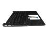 Teclado incl. topcase DE (alemán) negro/negro con retroiluminacion original para HP 15-fd0000