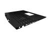 Teclado incl. topcase DE (alemán) negro/negro con retroiluminacion original para HP Omen 17-cb0000