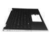 Teclado incl. topcase DE (alemán) negro/negro con retroiluminacion original para HP Pavilion x360 14-dh0200