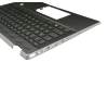 Teclado incl. topcase DE (alemán) negro/negro con retroiluminacion original para HP Pavilion x360 14-dh1000