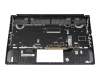 Teclado incl. topcase DE (alemán) negro/negro con retroiluminacion original para MSI GS76 11UH/11UG/11UE (MS-17M1)