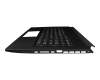 Teclado incl. topcase DE (alemán) negro/negro con retroiluminacion original para MSI GS76 11UH/11UG/11UE (MS-17M1)