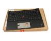Teclado incl. topcase DE (alemán) negro/negro con retroiluminacion y mouse stick (Wi-Fi) original para Lenovo ThinkPad X1 Carbon G10 (21CB)