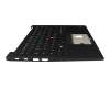 Teclado incl. topcase DE (alemán) negro/negro con retroiluminacion y mouse stick (Wi-Fi) original para Lenovo ThinkPad X1 Carbon G10 (21CC)