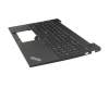 Teclado incl. topcase DE (alemán) negro/negro con retroiluminacion y mouse stick original para Lenovo ThinkPad E16 Gen 1 (Type 21JN)
