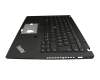 Teclado incl. topcase DE (alemán) negro/negro con retroiluminacion y mouse stick original para Lenovo ThinkPad T14s Gen 1 (20UH/20UJ)