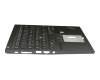Teclado incl. topcase DE (alemán) negro/negro con retroiluminacion y mouse stick original para Lenovo ThinkPad T490 (20Q9/20QH)
