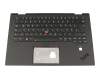 Teclado incl. topcase DE (alemán) negro/negro con retroiluminacion y mouse stick original para Lenovo ThinkPad X1 Yoga 3rd Gen (20LD/20LE/20LF/20LG)