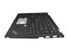 Teclado incl. topcase DE (alemán) negro/negro con retroiluminacion y mouse stick original para Lenovo ThinkPad X13 Yoga (20SY/20SX)