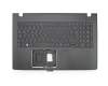 Teclado incl. topcase DE (alemán) negro/negro original para Acer Aspire E5-523