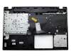 Teclado incl. topcase DE (alemán) negro/negro original para Acer Aspire F15 (F5-571G)